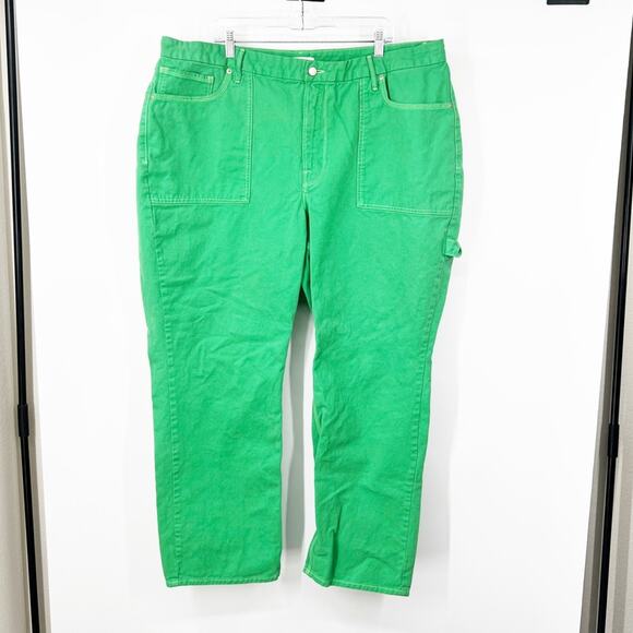Good American Good '90s Carpenter Jeans in Summer Green02 - Picture 1 of 7
